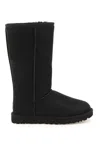 Ugg Classic Tall Ii Womens Suede Fur Lined Winter Boots In Blk
