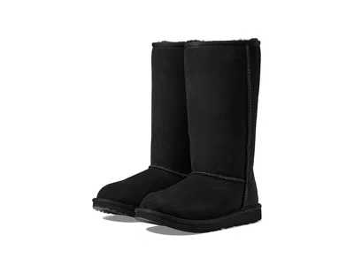 Ugg Classic Tall Ii (little Kid/big Kid) Girls Shoes Black : 5 Big Kid M, Suede