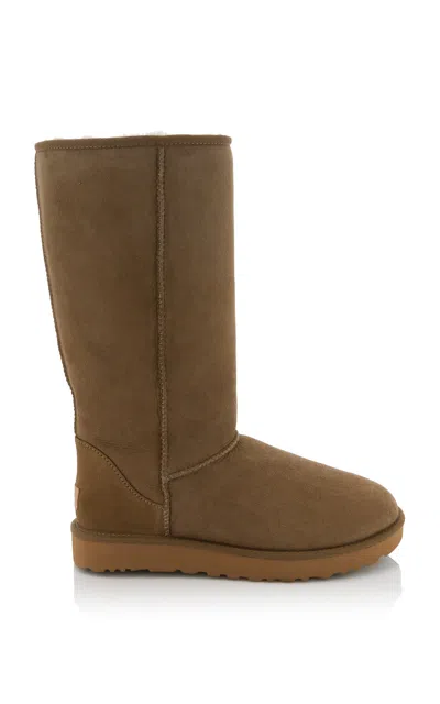 Ugg Classic Tall Ii Sheepskin Boots In Brown