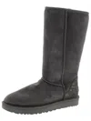 Ugg Classic Tall Ii Womens Suede Fur Lined Winter Boots In Grey