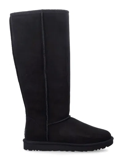 Ugg Classic Tall Sheepskin Boots In Black