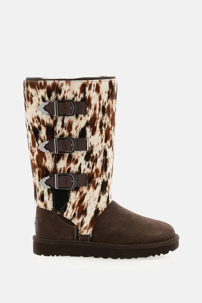 Ugg Classic Tall Western Boots In Horsehair In Brown