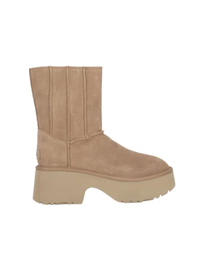 Ugg Classic Twin Seam New Heights Ankle Boots In Brown