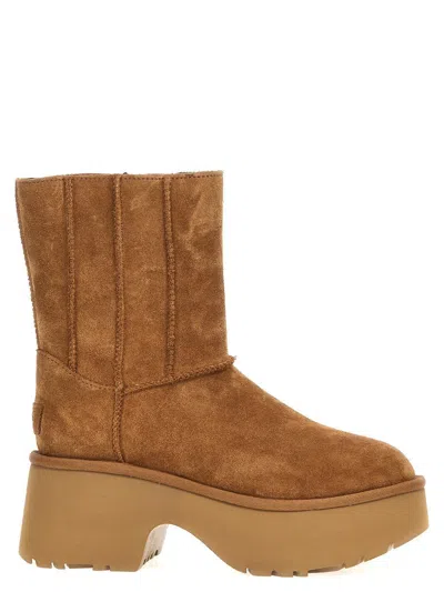 Ugg Classic Twin Seam New Heights Ankle Boots In Beige