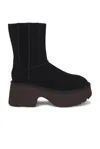 Ugg Classic Twin Seam New Heights Suede Boots In Black