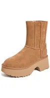 Ugg Womens Tan New Heights Mini Platform Suede Boots Eur 38/5 Uk In Brown