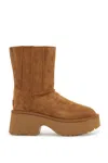 Ugg Classic Twin Seam New Heights Ankle Boots In Chestnut (brown)