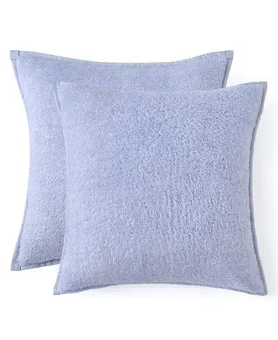 Ugg Classic  Fluff 2-pack Decorative Pillows, 20" X 20" In Blue