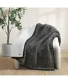 Ugg Classic Fluff Throw, 50" X 70" In Off Black