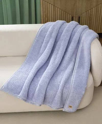 Ugg Classic Fluff Throw, 50" X 70" In Blue