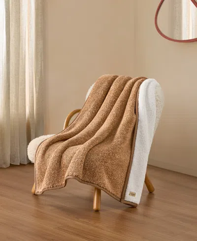 Ugg Classic Fluff Throw, 50" X 70" In Brown