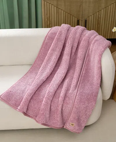 Ugg Classic Fluff Throw, 50" X 70" In Pink