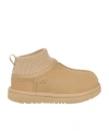 Ugg Kids Classic Ultra Stretch Cuff Boots In Nude