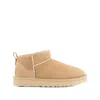 Ugg Classic Ultra Mini Suede Boots For Woman In Neutral