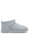 Ugg Classic Ultra Mini Sheepskin Ankle Boots In Gray