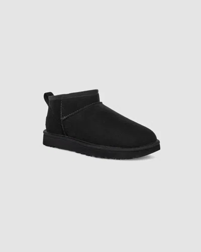 Ugg Classic Ultra Mini 1116109-blk Women's 8 Black Suede Sheepskin Boots Khd2428