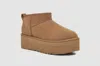 Ugg Classic Ultra Mini 1135092-che Womens 5 Chestnut Suede Platform Boot Gbnc453 In Brown