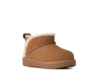Ugg Classic Ultra Mini Aiyanna Boot Kids' In Chestnut Suede