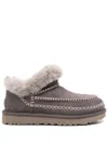Ugg Classic Ultra Mini Alpine Suede Ankle Boots In Grey