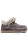 Ugg Classic Ultra Mini Alpine Suede Ankle Boots In Grey