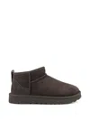 Ugg Classic Ultra Mini Suede Ankle Boots In Brown