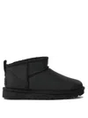 Ugg Classic Ultra Mini 1116109-blk Women's 8 Black Suede Sheepskin Boots Khd2428 In Black