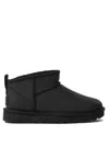 Ugg "classic Ultra Mini" Ankle Boots In Black