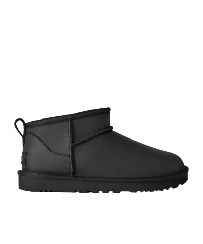 Ugg Classic Ultra Mini Ankle Boots In Black
