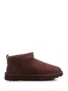 Ugg Classic Mini Ii Ankle Boots In Soft Suede In Brown