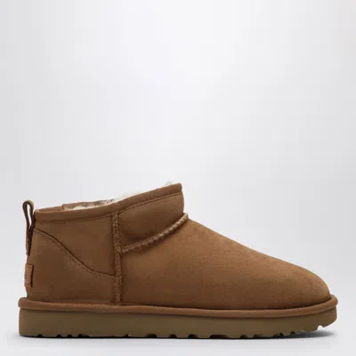 Ugg Classic Ultra Mini Ankle Boots In Chestnut In Multi