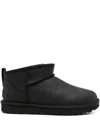 Ugg 'classic Ultra Mini' Ankle Boots In  In Black