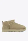 Ugg Classic Ultra Mini Suede Boots In Neutral