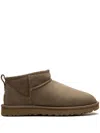 Ugg "classic Ultra Mini" Ankle Boots In Neutral