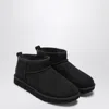 Ugg Low-cut Slip-on Boots With Twinface Lining And Textured Sole In Black