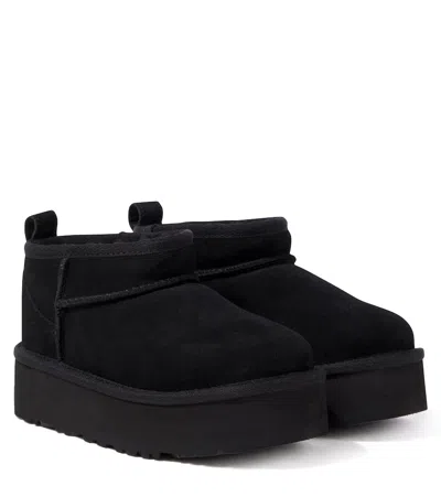UGG CLASSIC ULTRA MINI SUEDE PLATFORM BOOTS