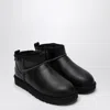 Ugg Classic Ultra Mini Leather Cozy Ankle Boots