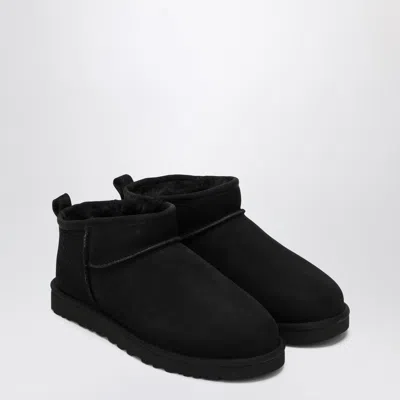 Ugg Classic Ultra Mini Ankle Boots In Black