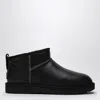 Ugg Classic Ultra Mini Leather Cozy Ankle Boots