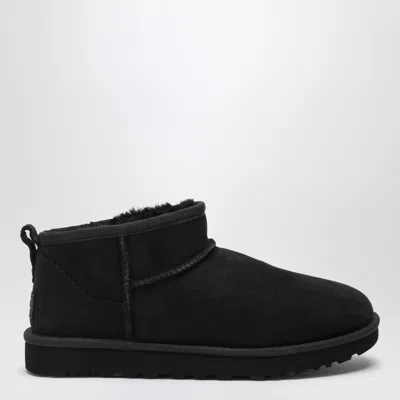 Ugg Classic Ultra Mini Black Boot In Multi