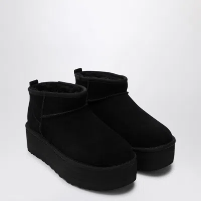 Ugg Classic Ultra Mini Black Boot With Platform