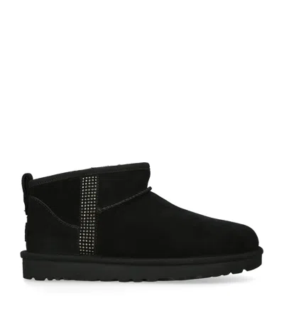 UGG CLASSIC ULTRA MINI BLING ANKLE BOOTS