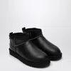 Ugg Classic Ultra Mini Leather Cozy Ankle Boots