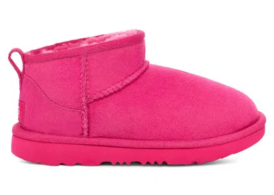 Pre-owned Ugg Classic Ultra Mini Boot (kids) Sneakers In Berry