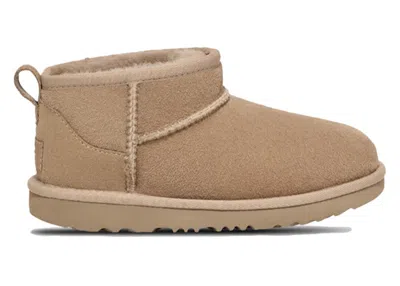 Pre-owned Ugg Classic Ultra Mini Boot (kids) Sneakers In Dune In Sand