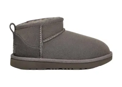 Pre-owned Ugg Classic Ultra Mini Boot (kids) Sneakers In Grey
