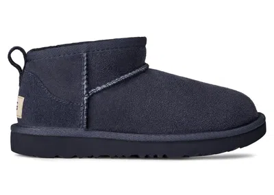 Pre-owned Ugg Classic Ultra Mini Boot (kids) Sneakers In New Navy Blue
