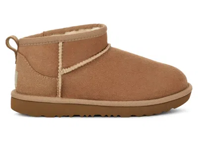 Pre-owned Ugg Classic Ultra Mini Boot (kids) Sneakers In Sand