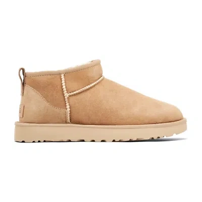 Pre-owned Ugg Classic Ultra Mini Boot Sand (women's) In Beige