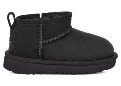 Pre-owned Ugg Classic Ultra Mini Boot (toddler) Sneakers In Black