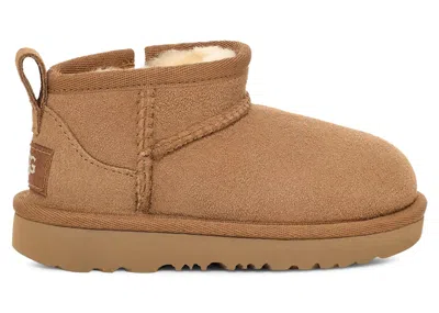 Pre-owned Ugg Classic Ultra Mini Boot (toddler) Sneakers In Chestnut